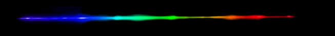 Photograph of emission spectrum of Lutetium.