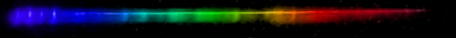 Photograph of emission spectrum of Rhodium.